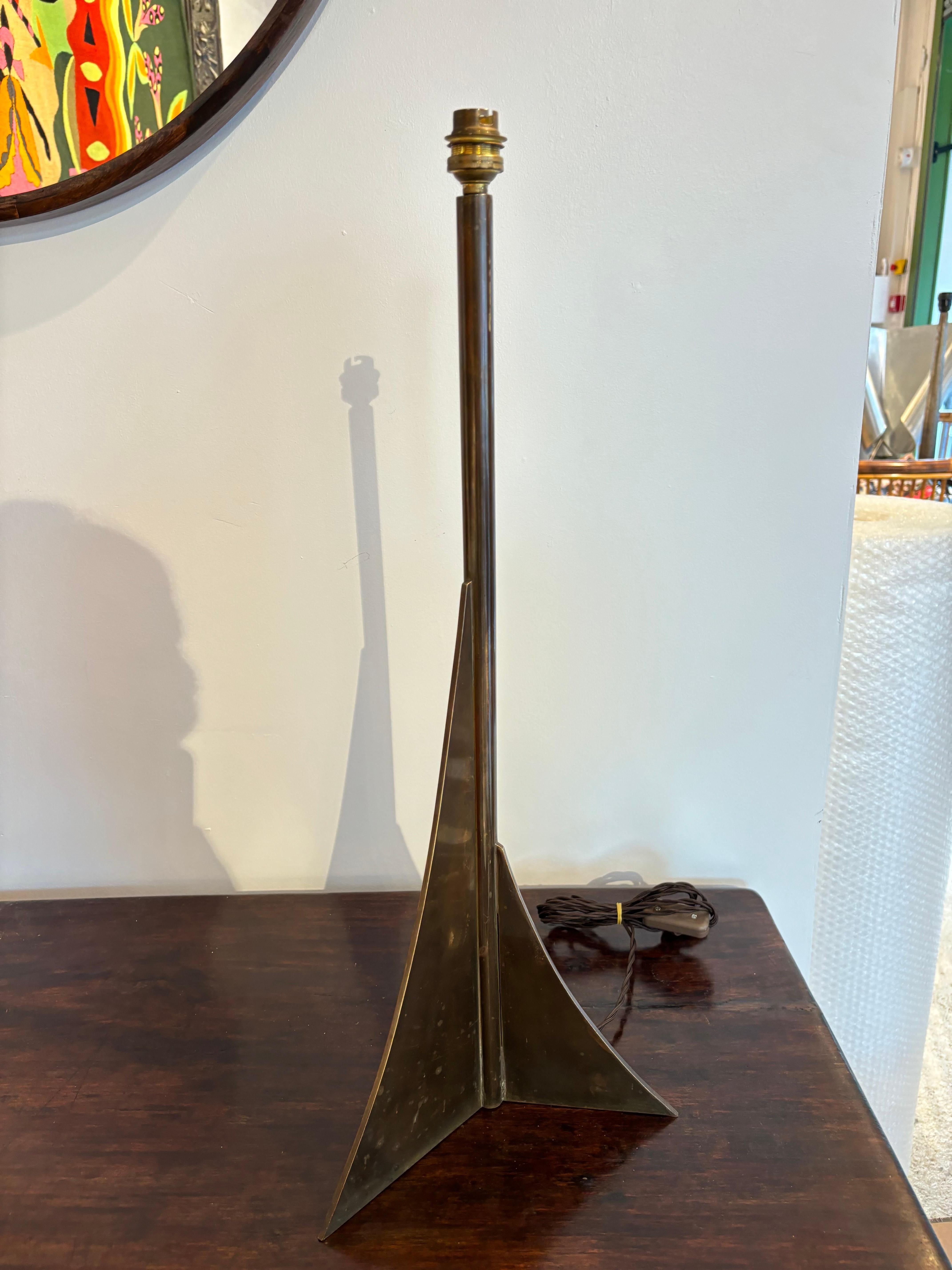 Bonita lámpara de mesa atribuida a Philippe Hiquily en venta 12