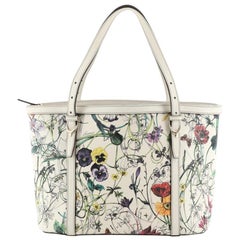 Nice Tote Floral Printed Leather Small