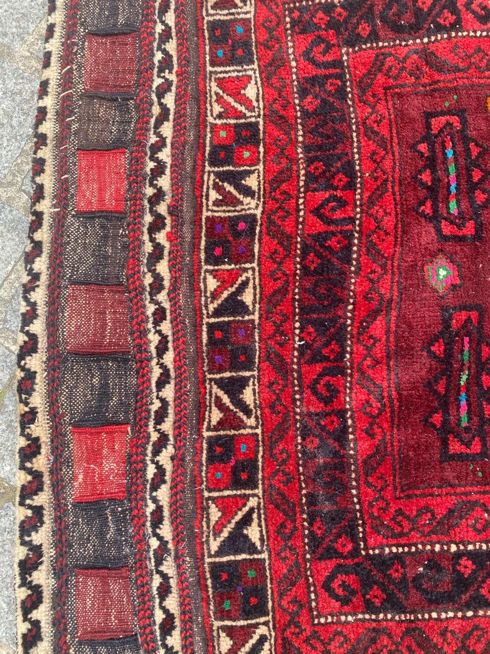 Nice Tribal Distressed Khorjin Rug For Sale 7