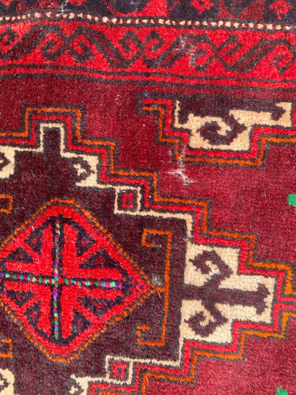 20th Century Nice Tribal Distressed Khorjin Rug For Sale