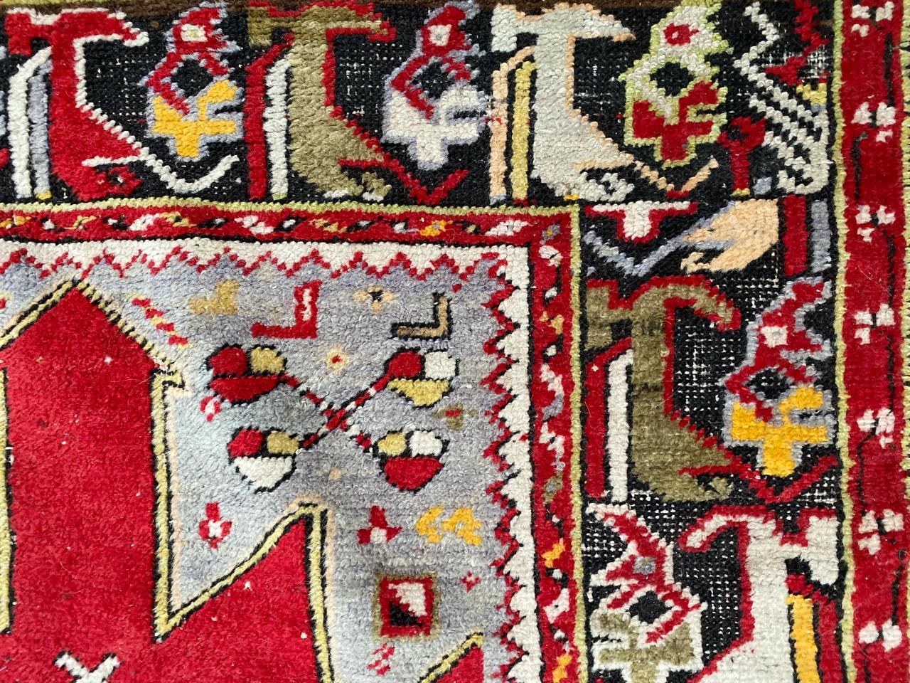 Hand-Knotted Nice Turkish Midcentury Anatolian Rug For Sale