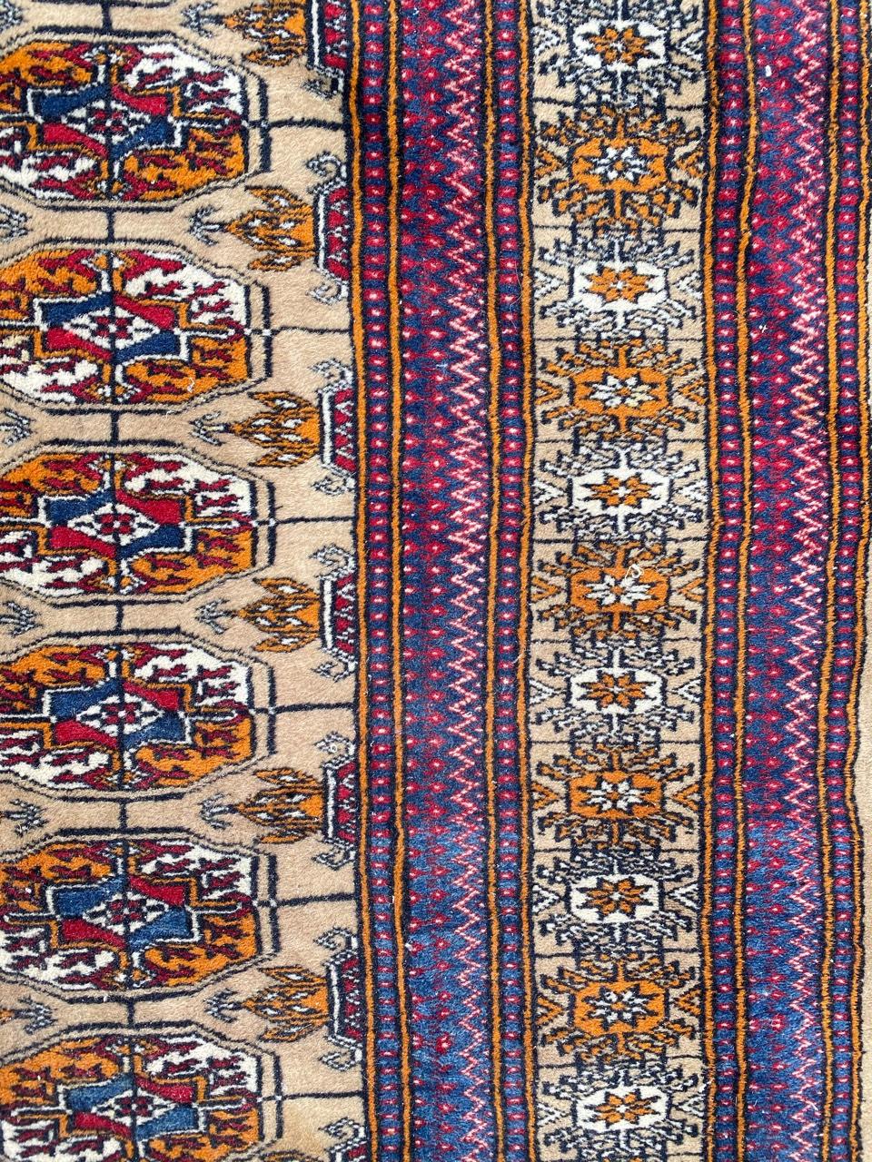 Bobyrug’s Nice Vintage Afghan Boukhara Design Rug For Sale 1