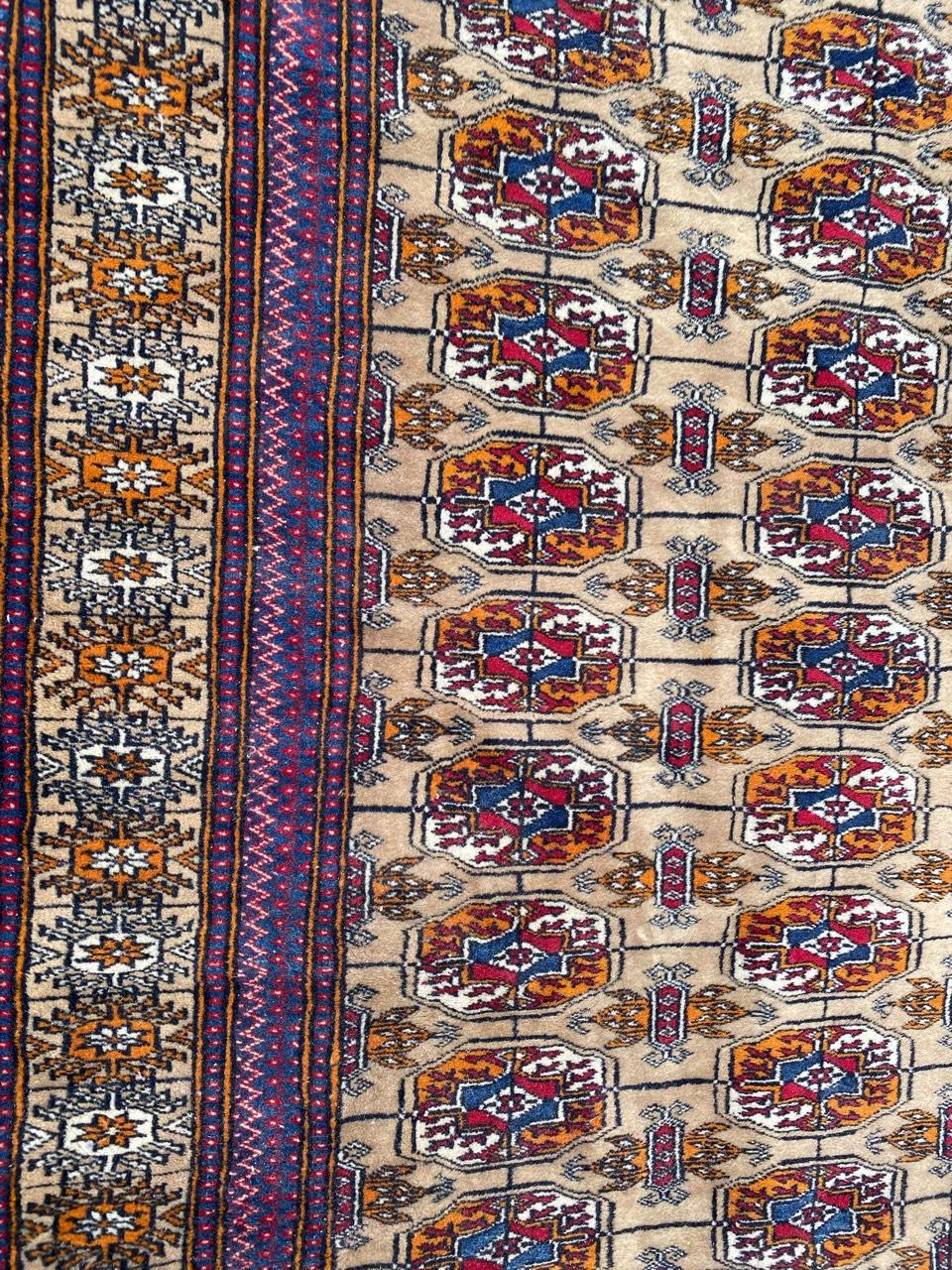 Bobyrug's Nice Vintage Afghan Boukhara Design Rug en vente 2