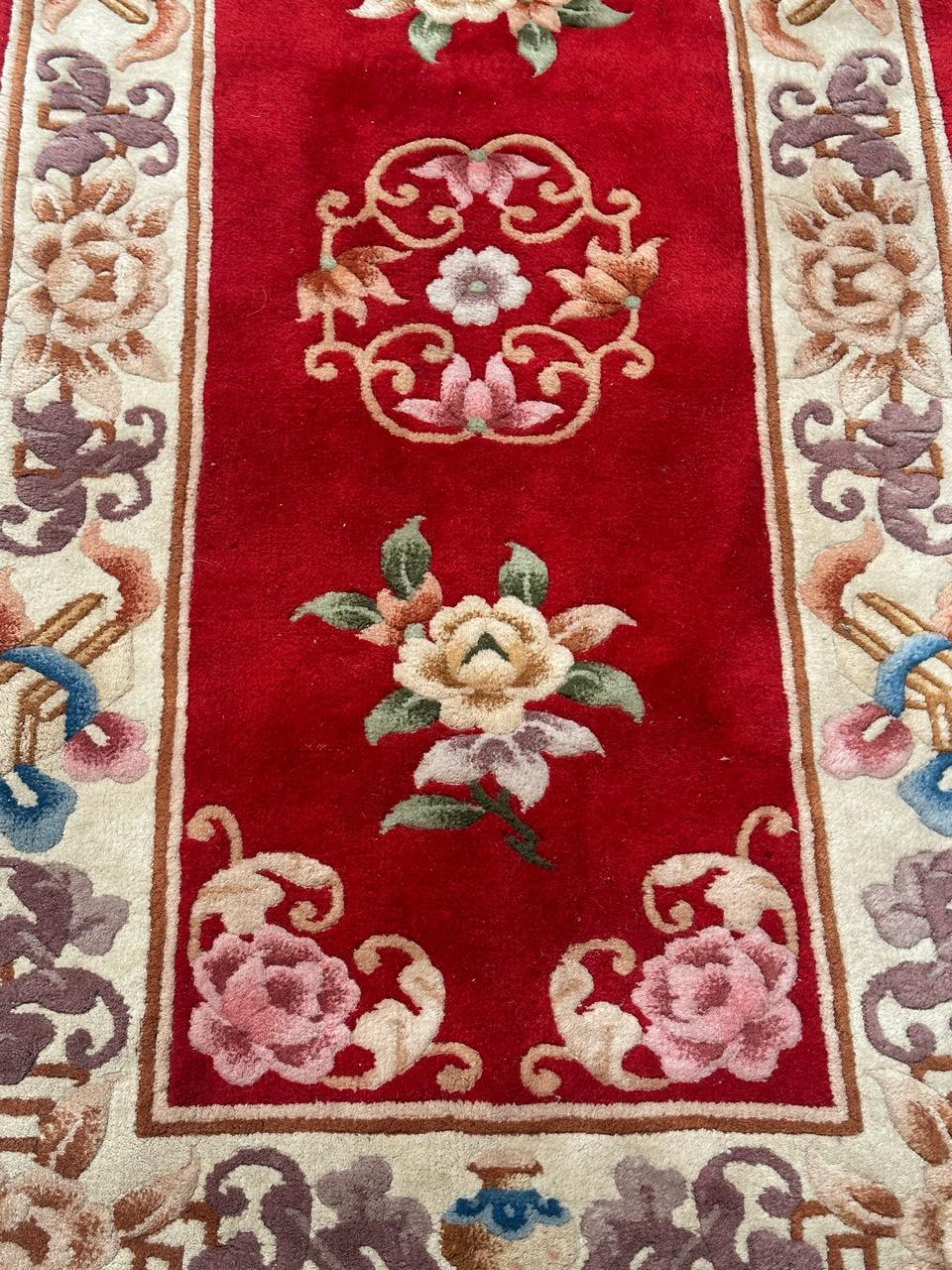 Art Deco Nice vintage art deco Chinese rug For Sale