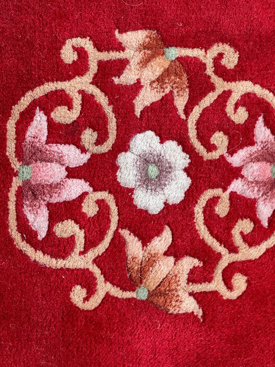 Nice vintage art deco Chinese rug For Sale 2