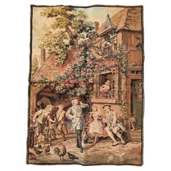 Nice Vintage Aubusson Style French Jaquar Tapestry