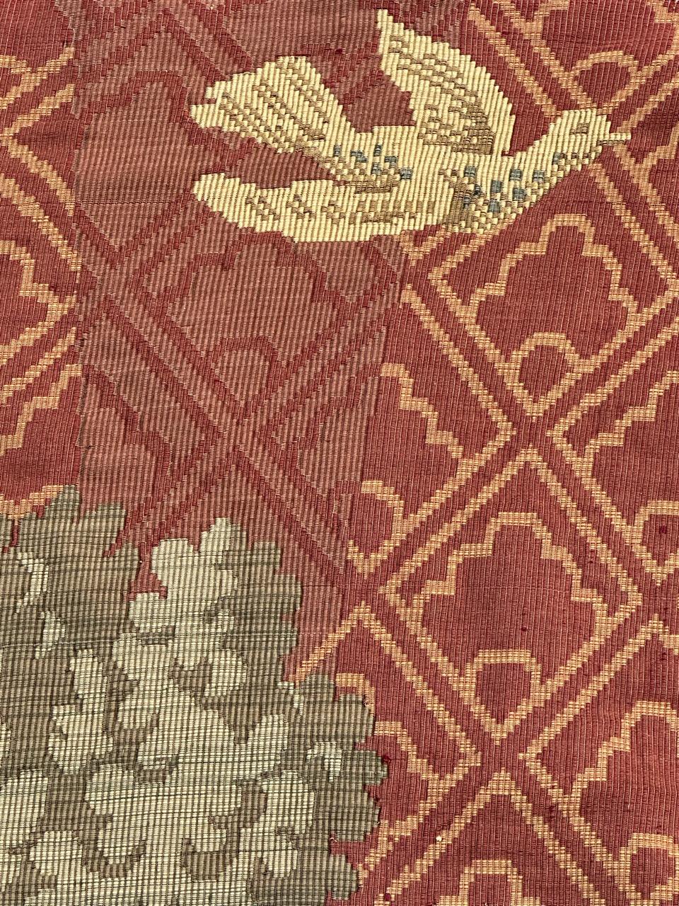 Bobyrug’s Nice Vintage Aubusson Style Jaquar Tapestry For Sale 6