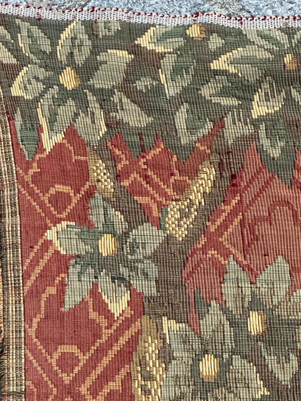 Bobyrug’s Nice Vintage Aubusson Style Jaquar Tapestry For Sale 9