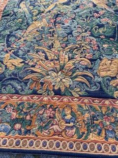 Nice Vintage Aubusson Style Jaquar Tapestry