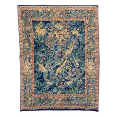 Nice Vintage Aubusson Style Jaquar Tapestry