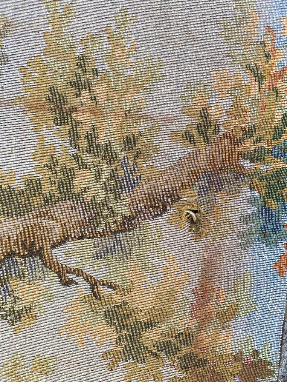 Nice Vintage Aubusson Style Jaquar Tapestry For Sale 5
