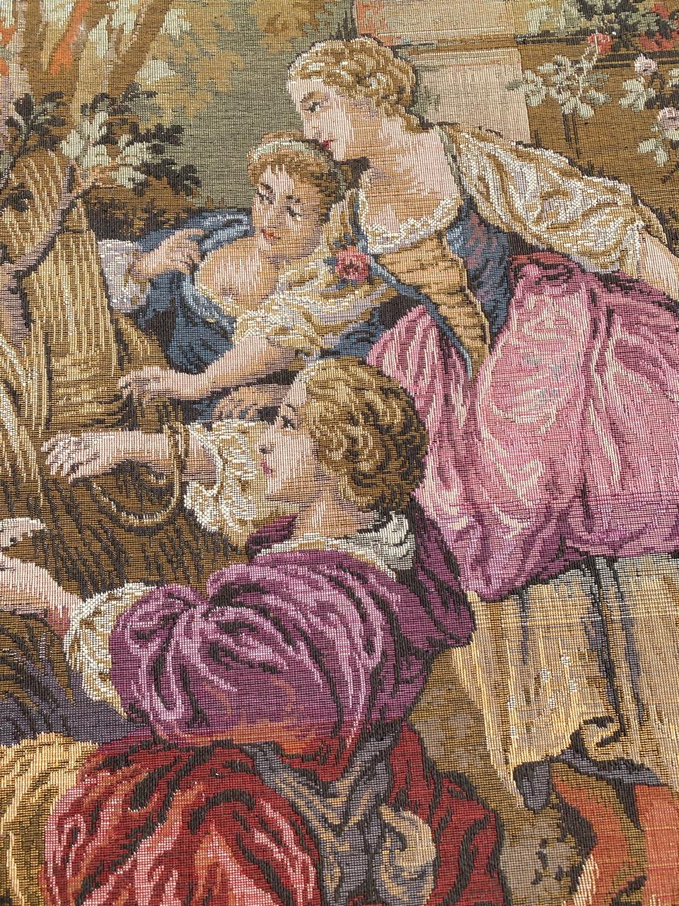 Nice Vintage Aubusson Style Jaquar Tapestry For Sale 10