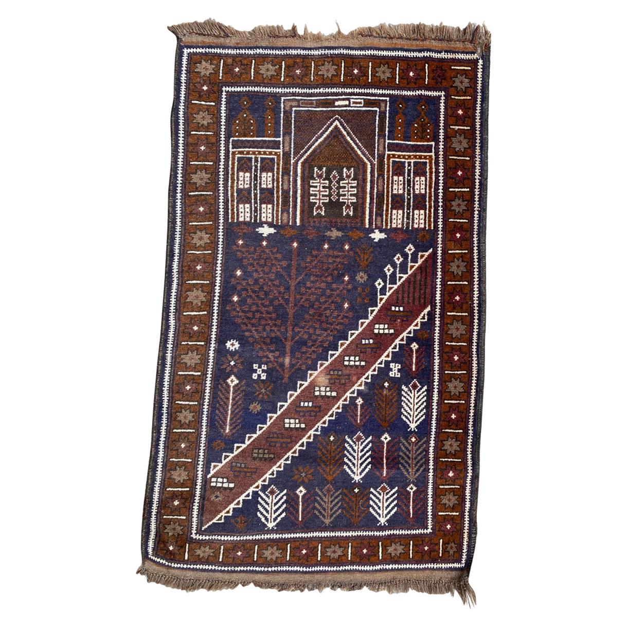 Beau tapis vintage Baluch afghan