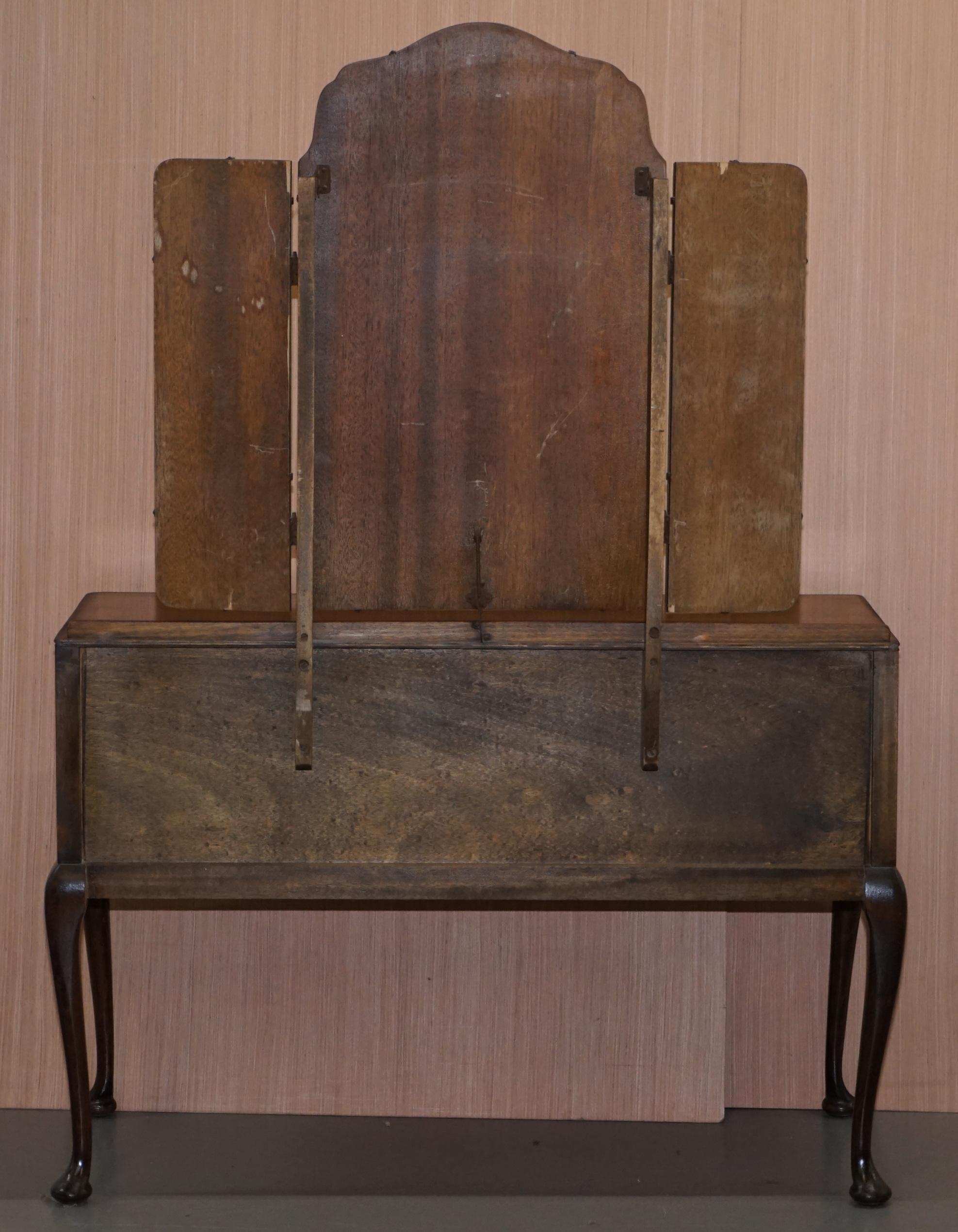 Nice Vintage Beithcraft Furniture Mahogany Dressing Table Part of Lovely Suite 5