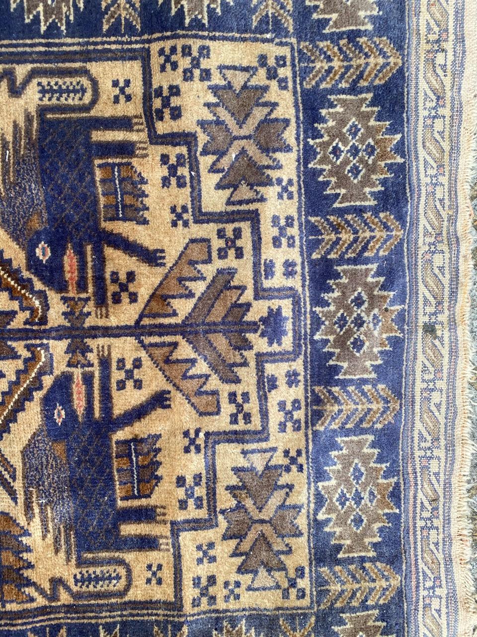 Afghan Nice Vintage Belutch Rug For Sale