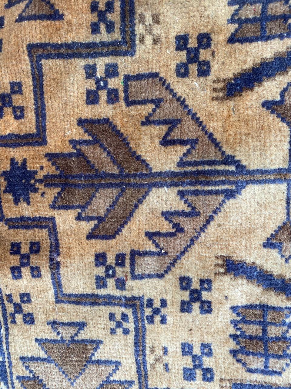 20th Century Nice Vintage Belutch Rug For Sale