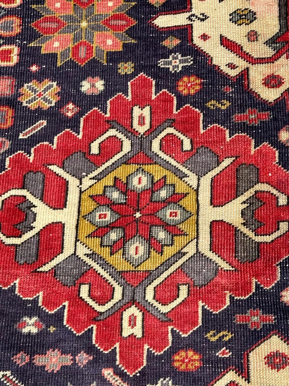 Beau tapis caucasien vintage d'Azerbaïdjan en vente 9