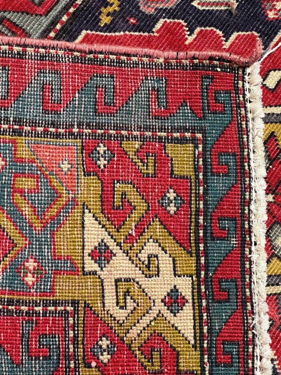 Beau tapis caucasien vintage d'Azerbaïdjan en vente 10