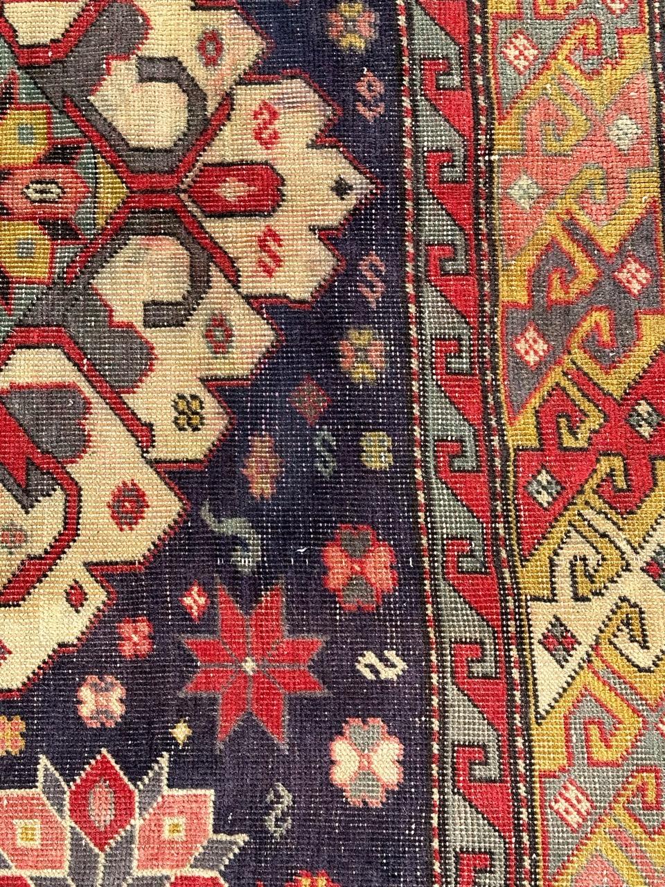 Beau tapis caucasien vintage d'Azerbaïdjan en vente 1