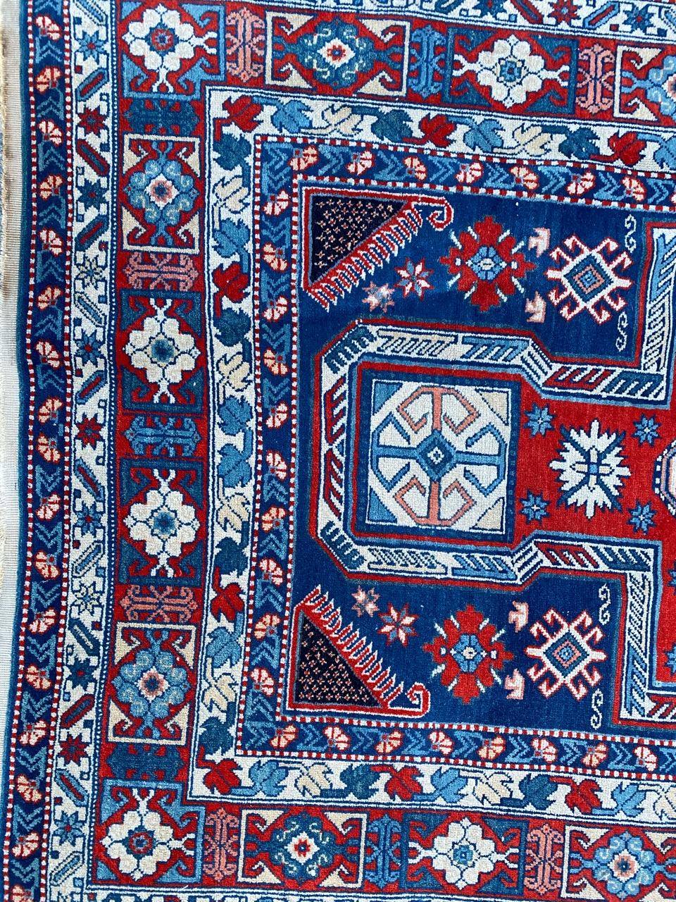 Bobyrug's Nice Vintage Kaukasisch Chirwan Teppich im Angebot 4