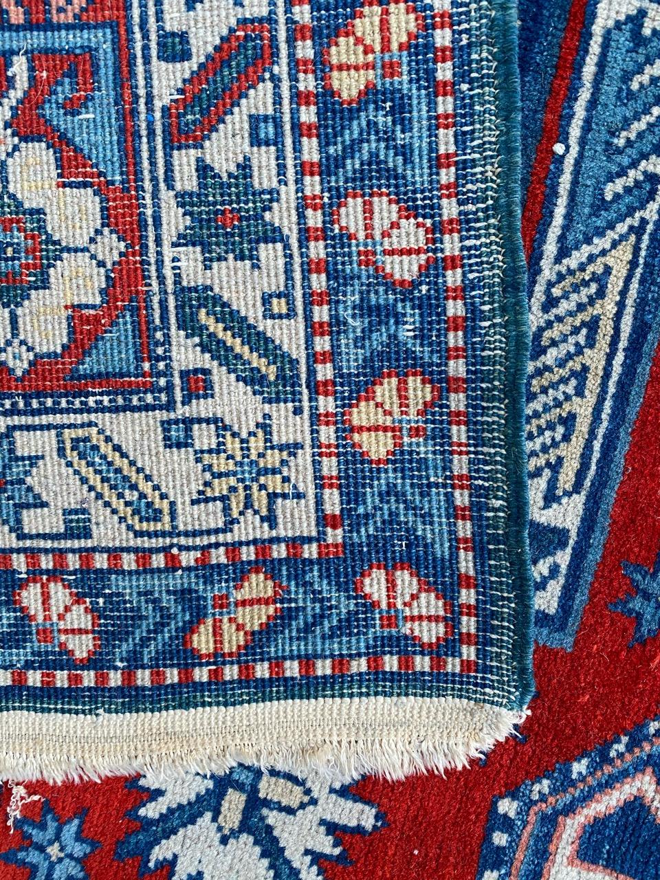 Bobyrug's Nice Vintage Kaukasisch Chirwan Teppich im Angebot 9
