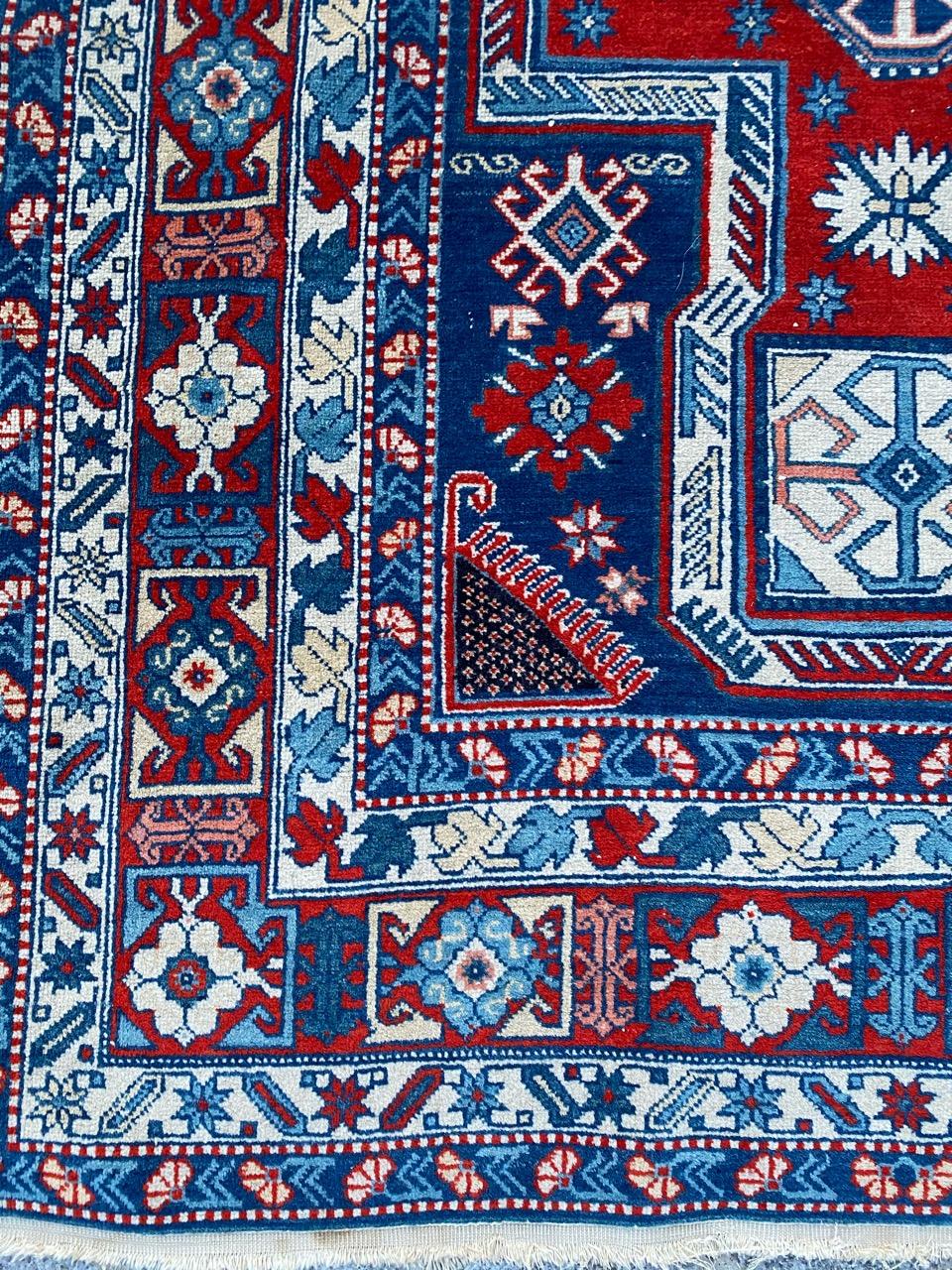 Azerbaijani Bobyrug’s Nice Vintage Caucasian Chirwan Rug For Sale