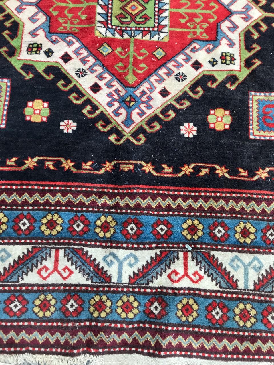 Kazak Nice Vintage Caucasian Shirvan Rug For Sale