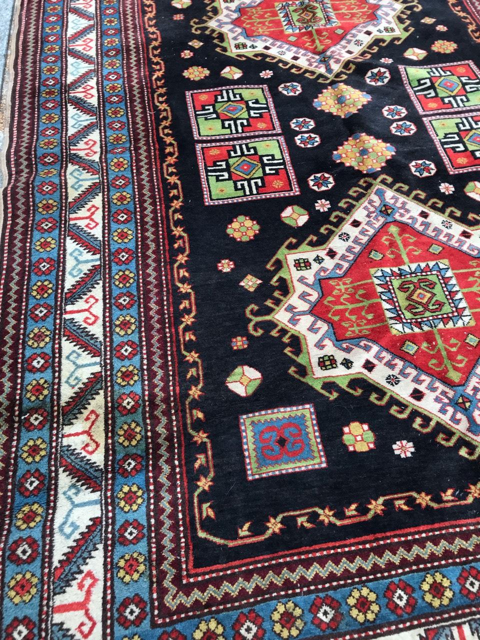 Hand-Knotted Nice Vintage Caucasian Shirvan Rug For Sale