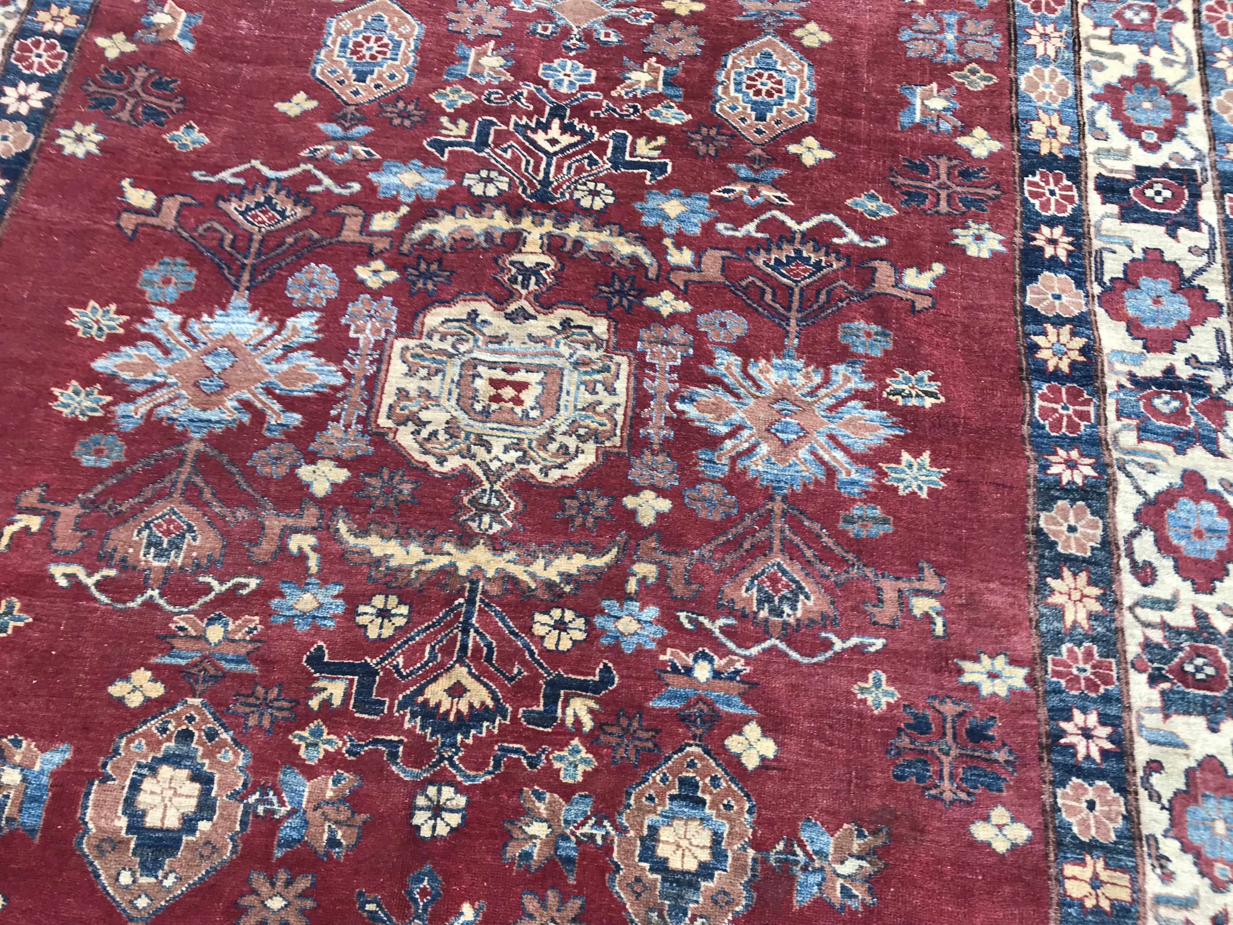 Bobyrug’s Nice Vintage Chobi Afghan Rug For Sale 3