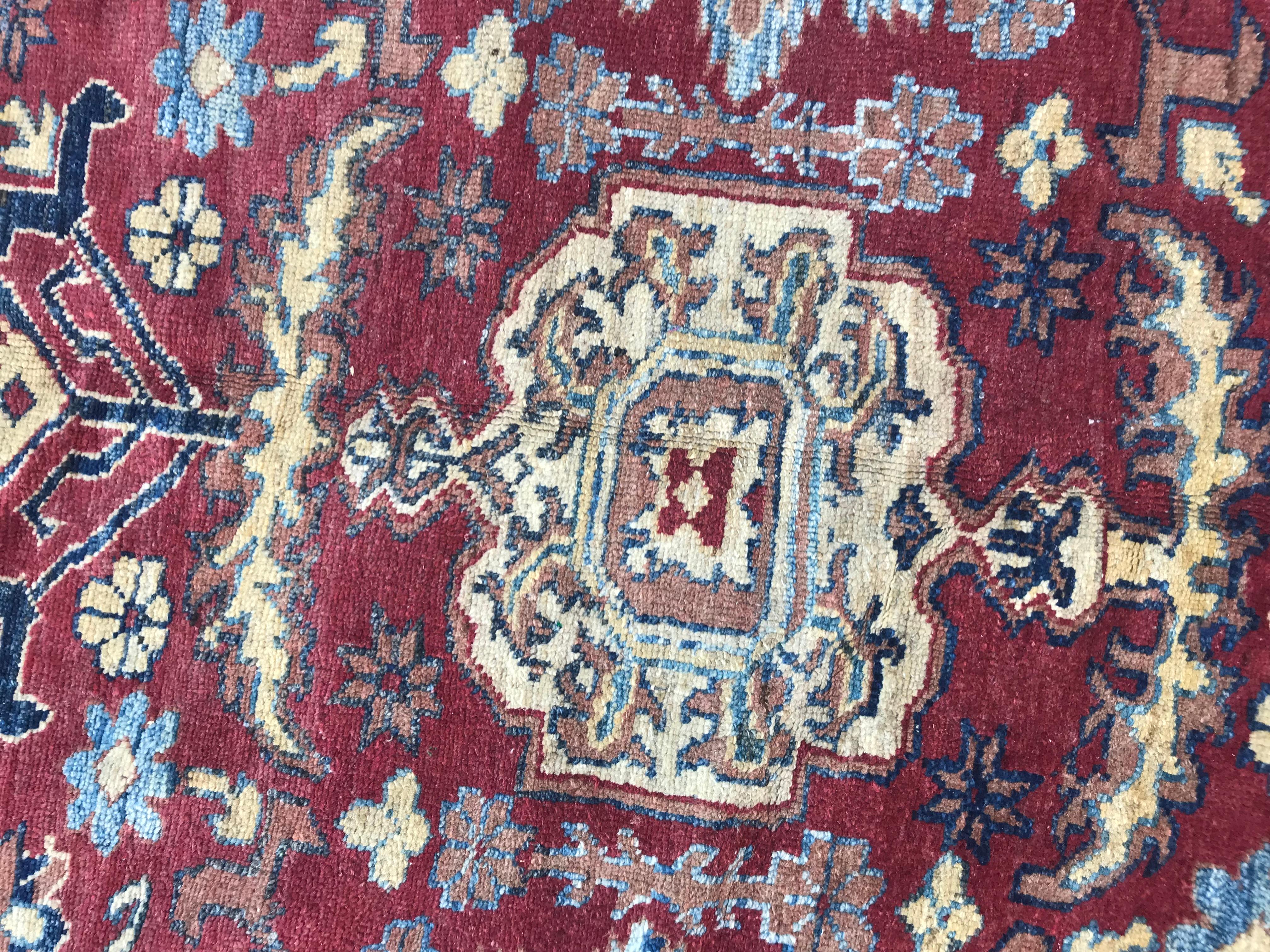 Bobyrug’s Nice Vintage Chobi Afghan Rug For Sale 6