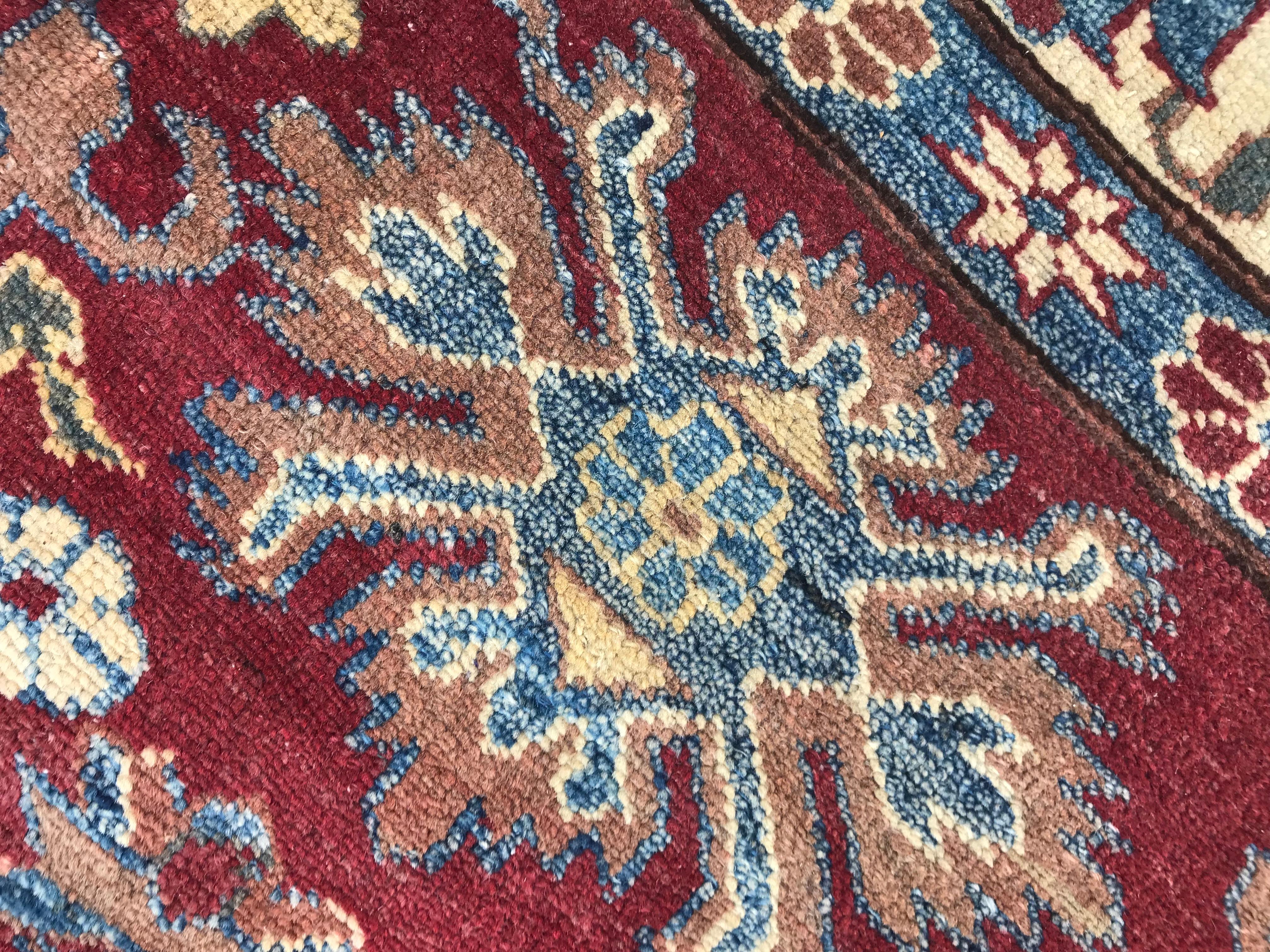 Bobyrug’s Nice Vintage Chobi Afghan Rug For Sale 8