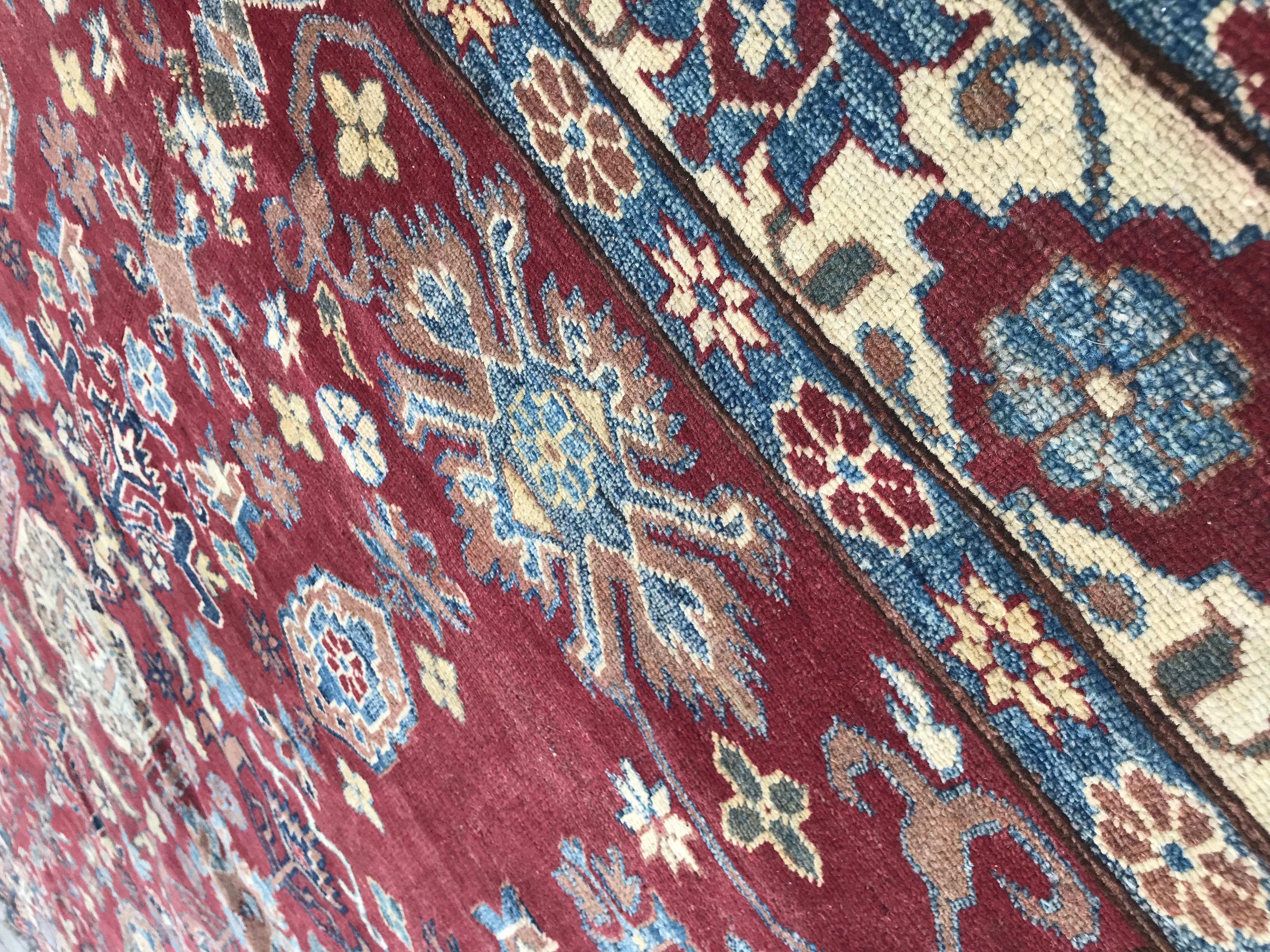 Bobyrug’s Nice Vintage Chobi Afghan Rug For Sale 9