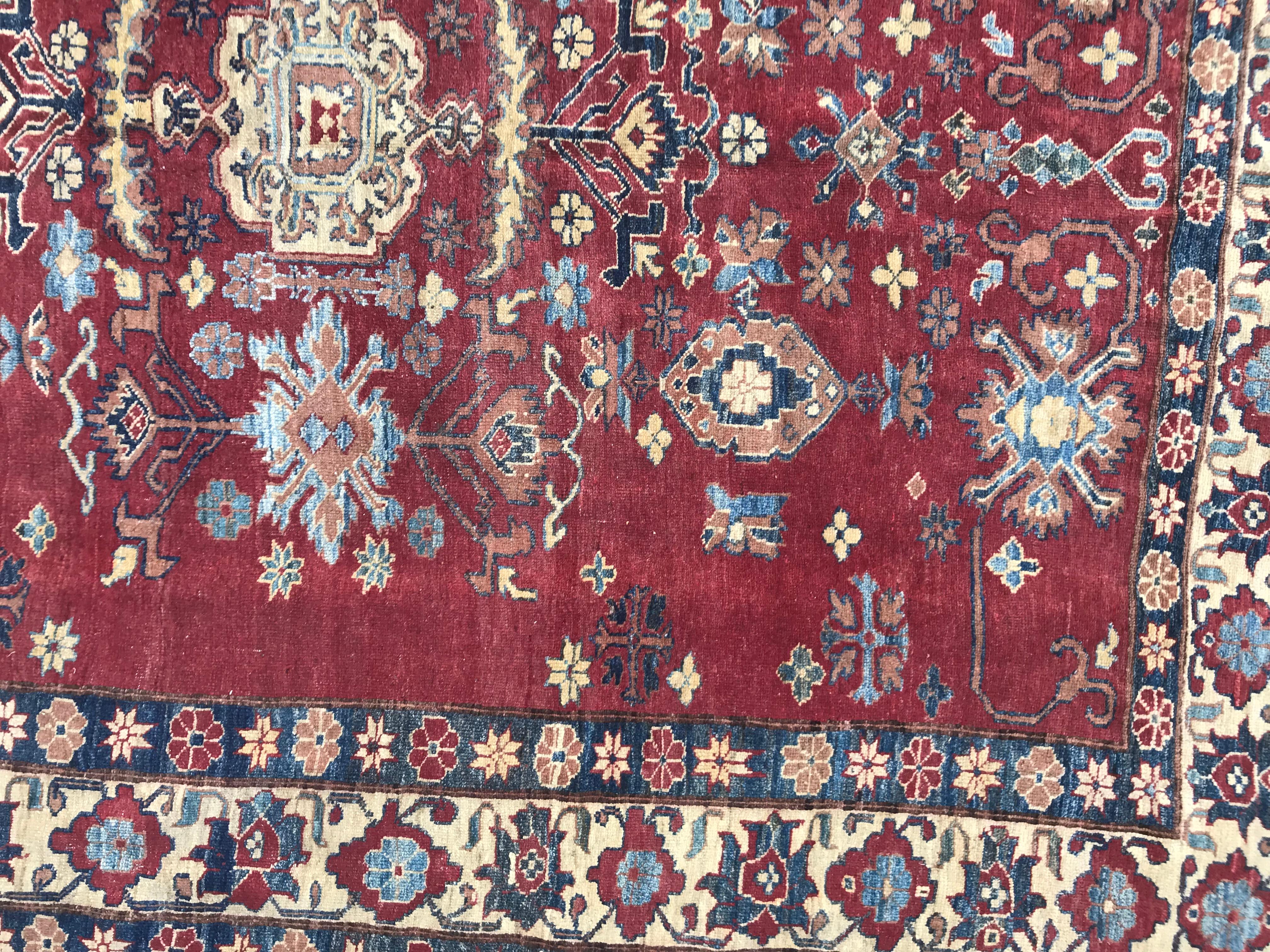 Sultanabad Bobyrug’s Nice Vintage Chobi Afghan Rug For Sale