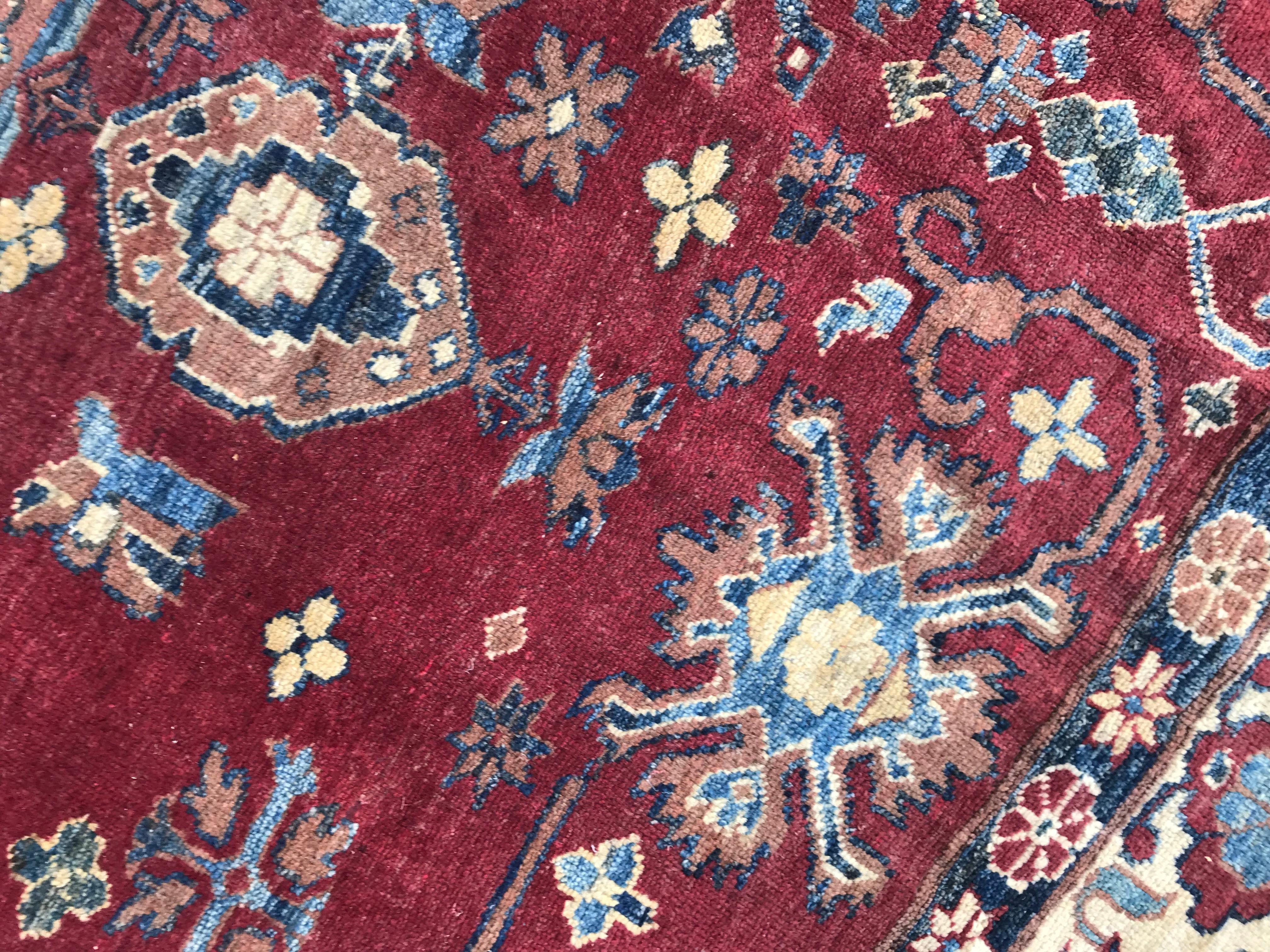 Bobyrug’s Nice Vintage Chobi Afghan Rug In Good Condition For Sale In Saint Ouen, FR