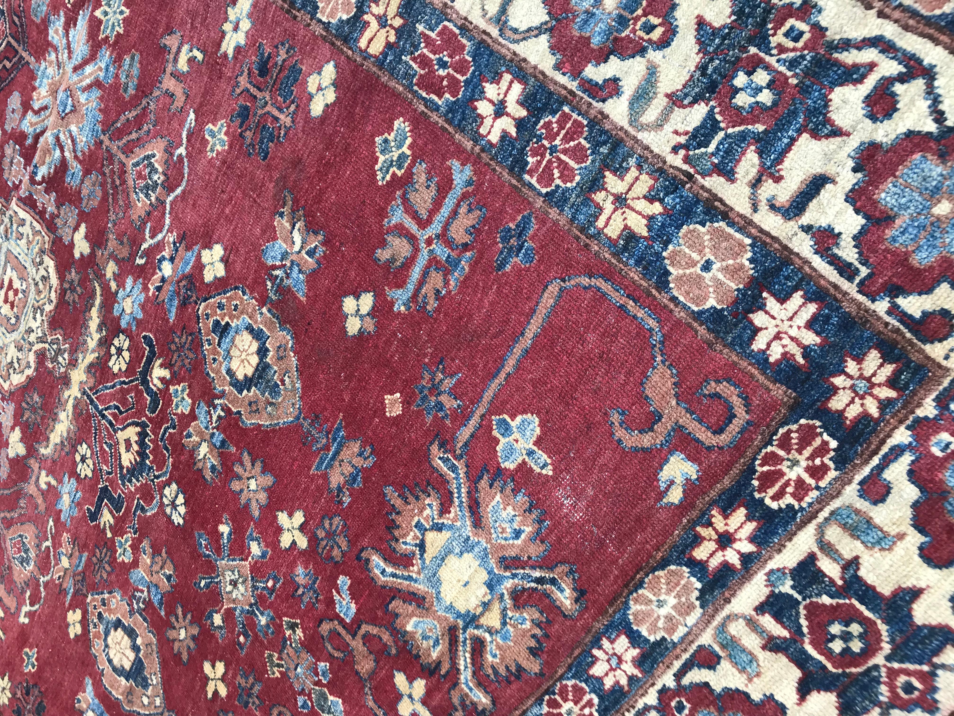 Cotton Bobyrug’s Nice Vintage Chobi Afghan Rug For Sale