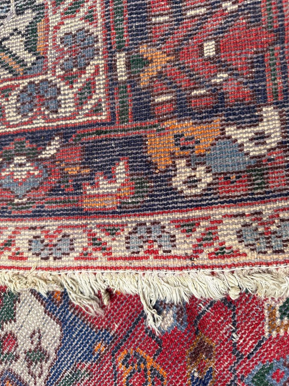 Nice vintage distressed Bakhtiar rug For Sale 9