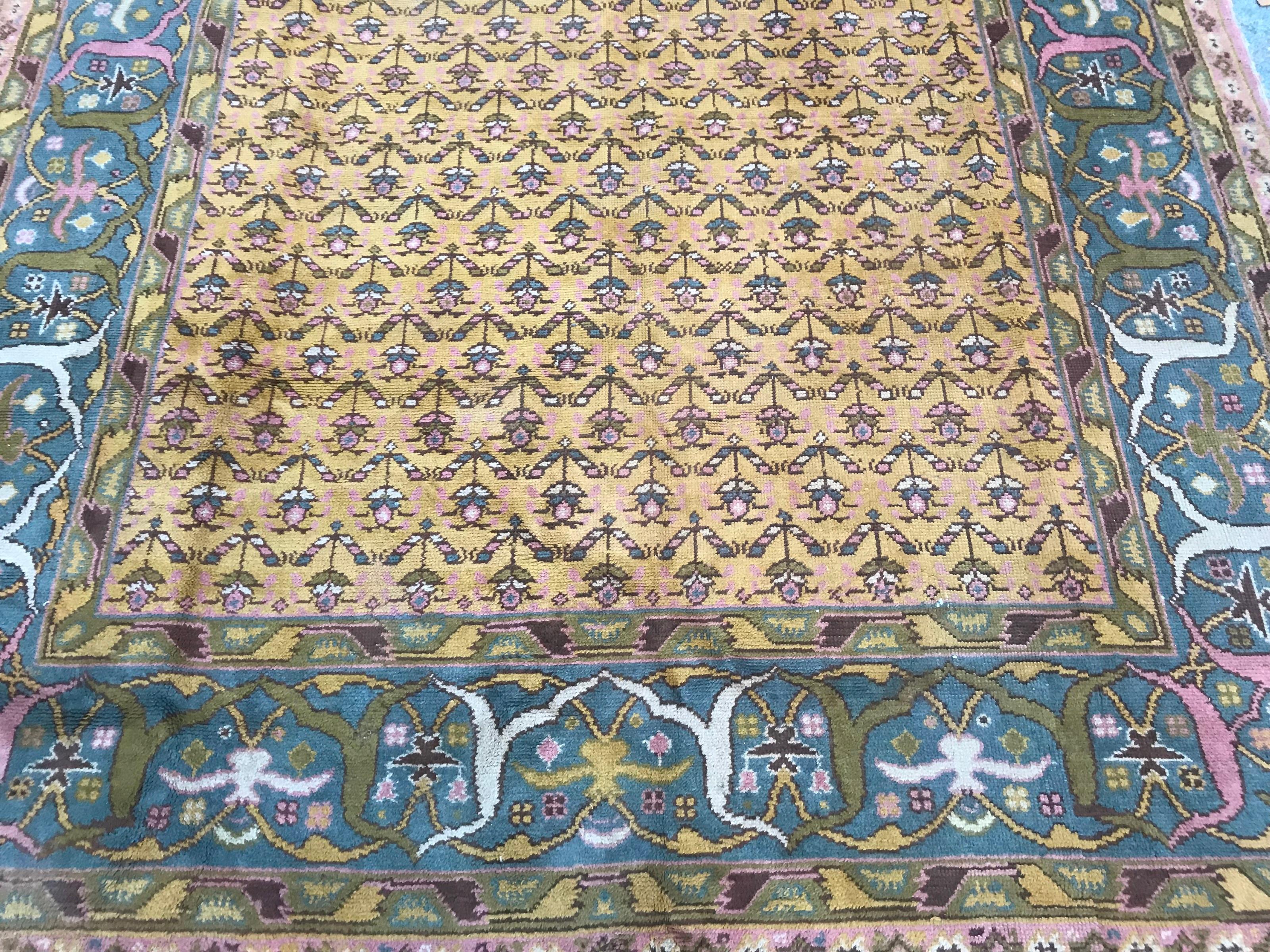Spagnolo Bel tappeto europeo vintage spagnolo in vendita