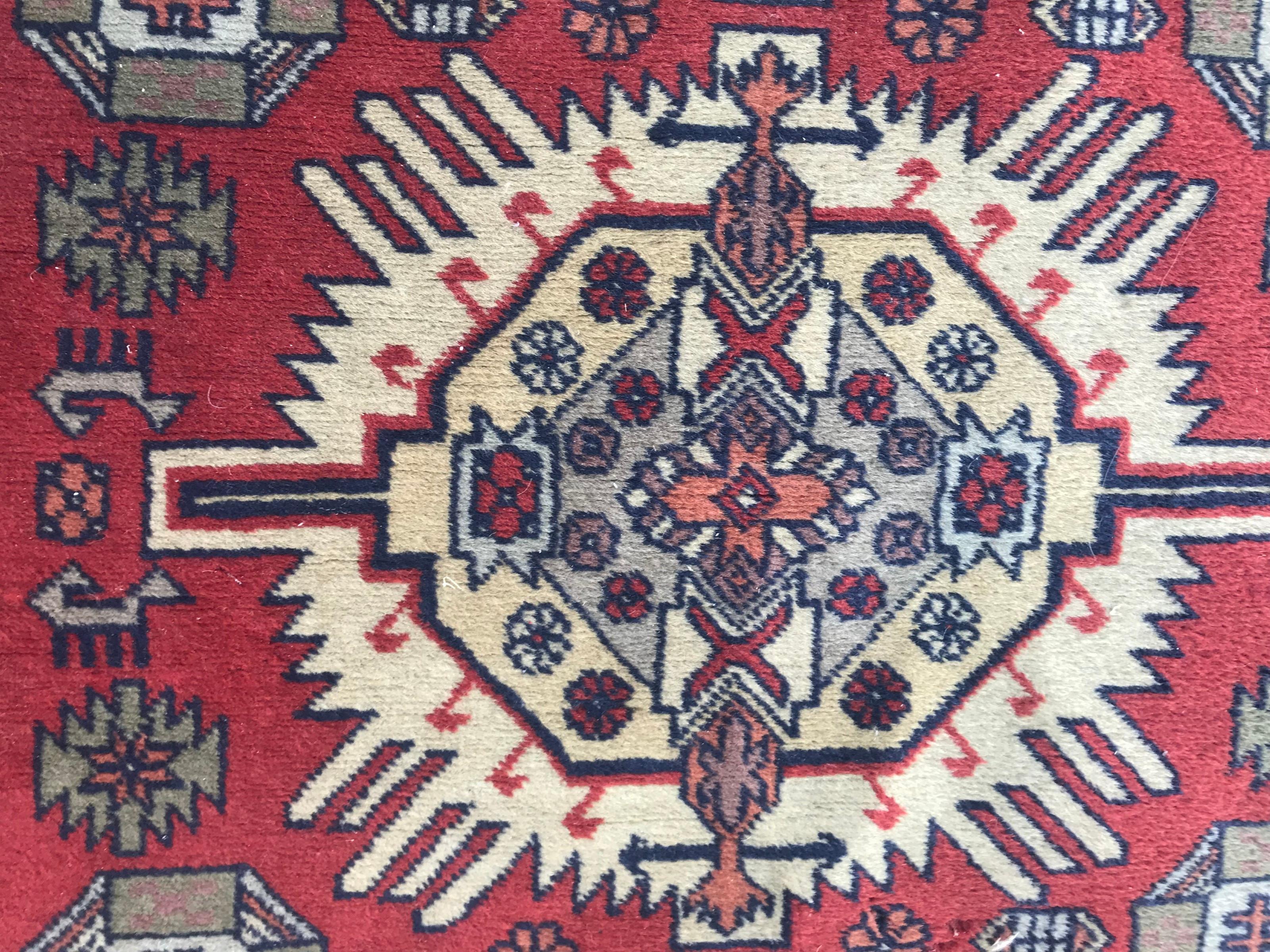 Azerbaijani Nice Vintage Fine Caucasian Shirvan Rug For Sale