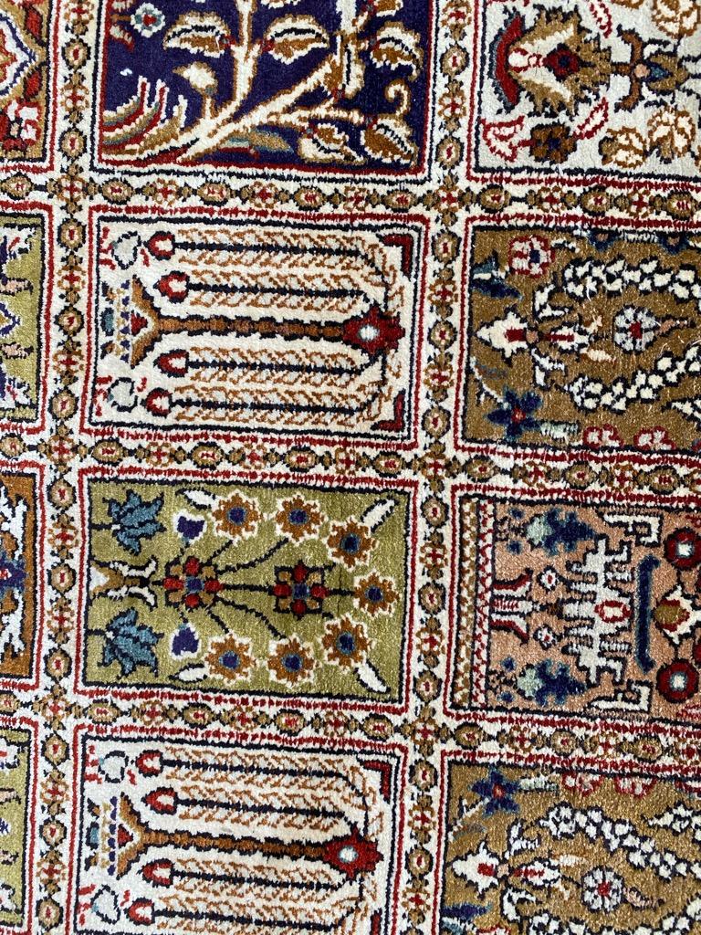 Nice Vintage Fine Silk Hereke Style Rug For Sale 3