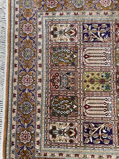 Nice Vintage Fine Silk Hereke Style Rug