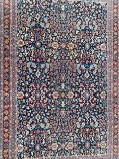 Bobyrug’s Nice Vintage fine Turkish Hereke Rug