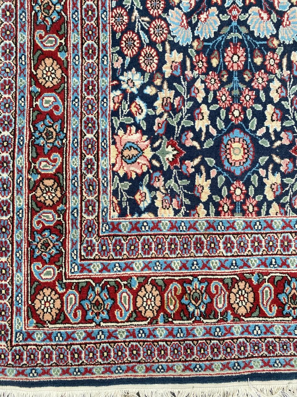 Bobyrug's Nice Vintage feiner türkischer Hereke-Teppich (Tabriz) im Angebot