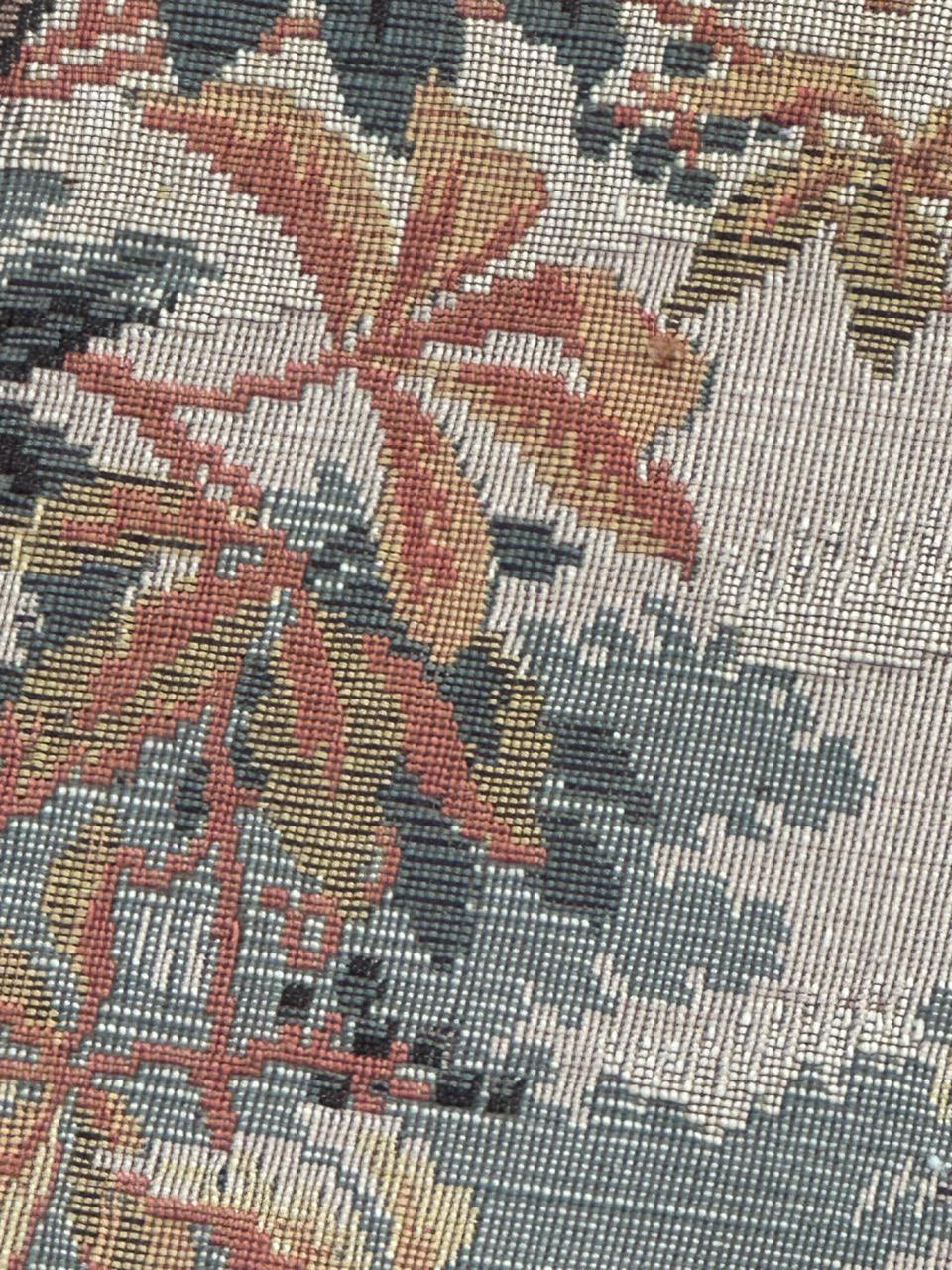 Nice vintage French Aubusson Style Jacquard Tapestry  « Autumn-winter » en venta 11