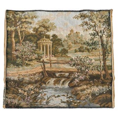 Nice vintage French Aubusson Style Jacquard Tapestry cushion face