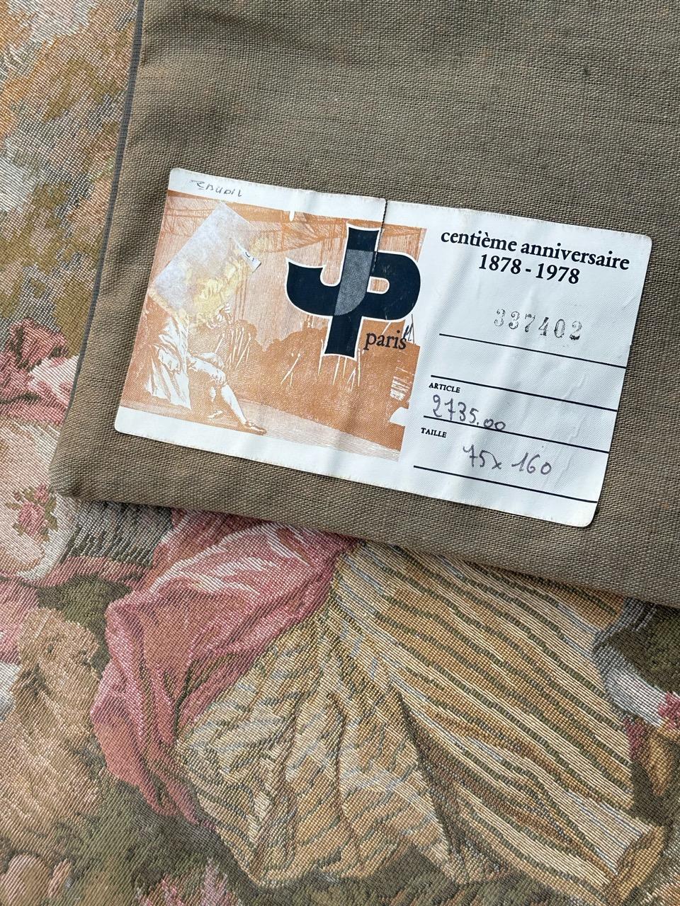 Schöner französischer Jacquard-Wandteppich im Aubusson-Stil, Vintage  