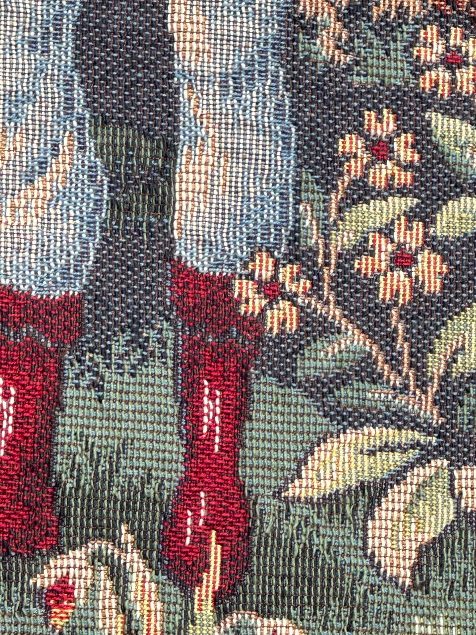 Schöner französischer Jacquard-Wandteppich im Aubusson-Stil, Vintage  