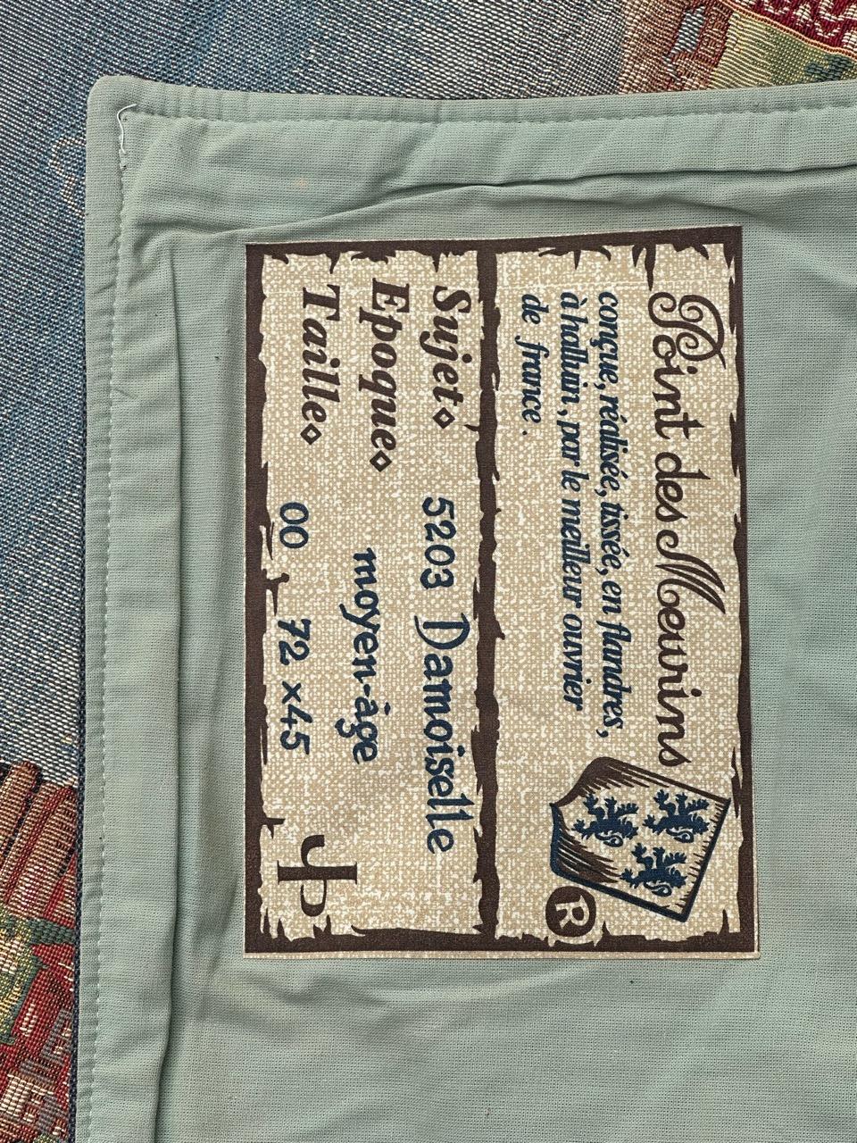 Schöner französischer Jacquard-Wandteppich im Aubusson-Stil, Vintage  