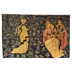 Nice Vintage French Aubusson Style Jaquar Tapestry