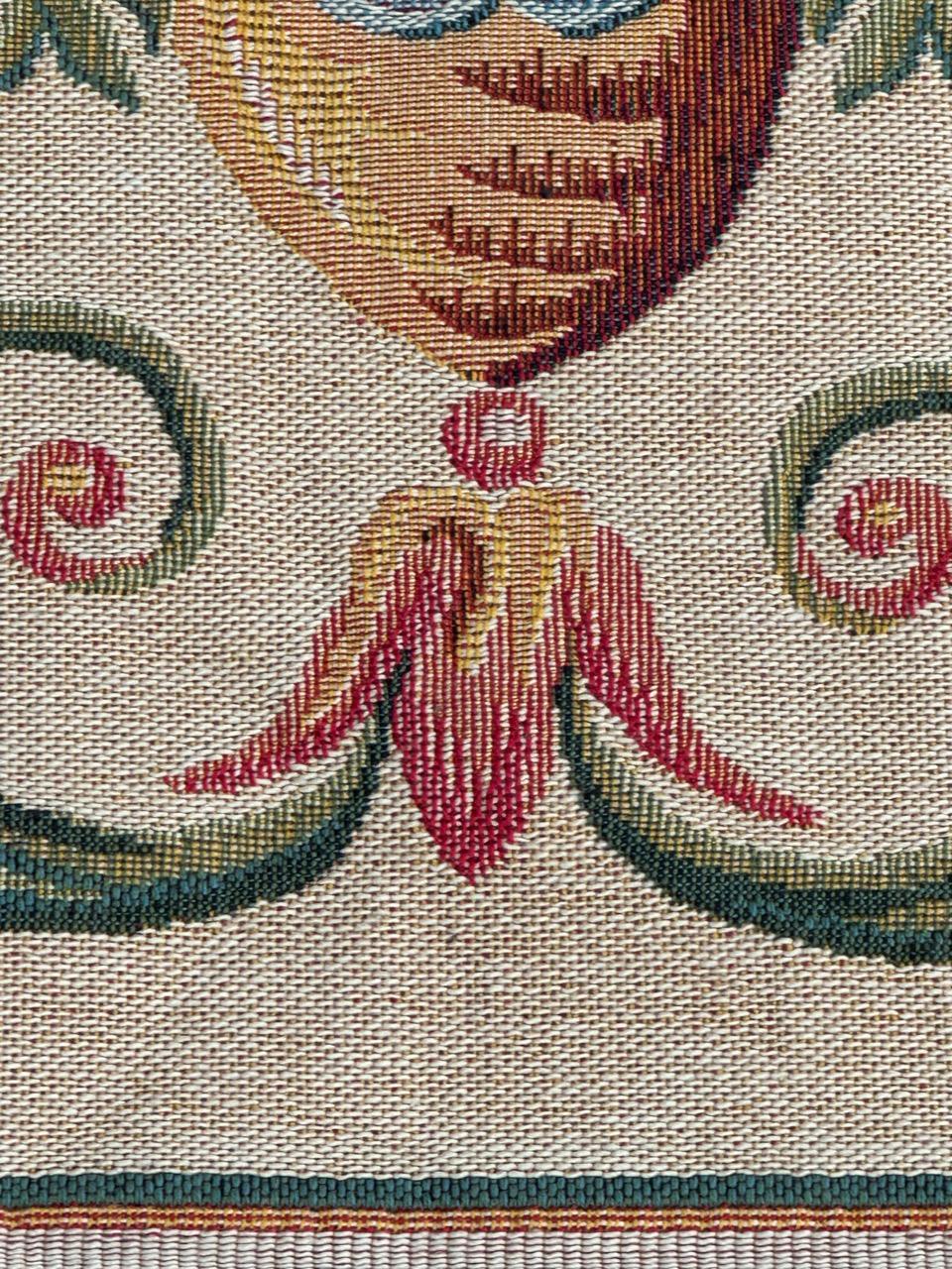 Schöner französischer Jacquard-Wandteppich im Aubusson-Stil mit Paneel im Aubusson-Stil im Angebot 3