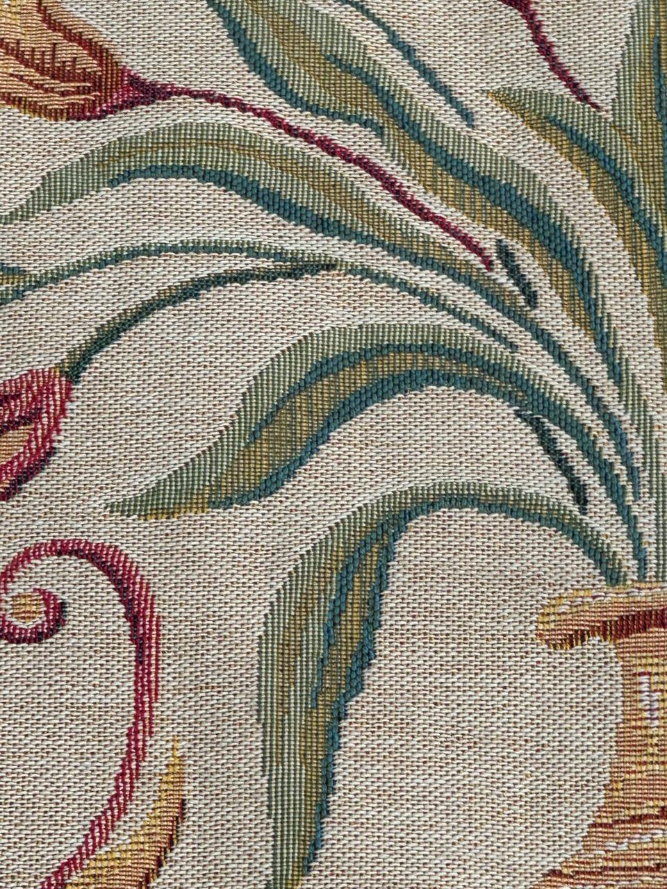 Schöner französischer Jacquard-Wandteppich im Aubusson-Stil mit Paneel im Aubusson-Stil im Angebot 5